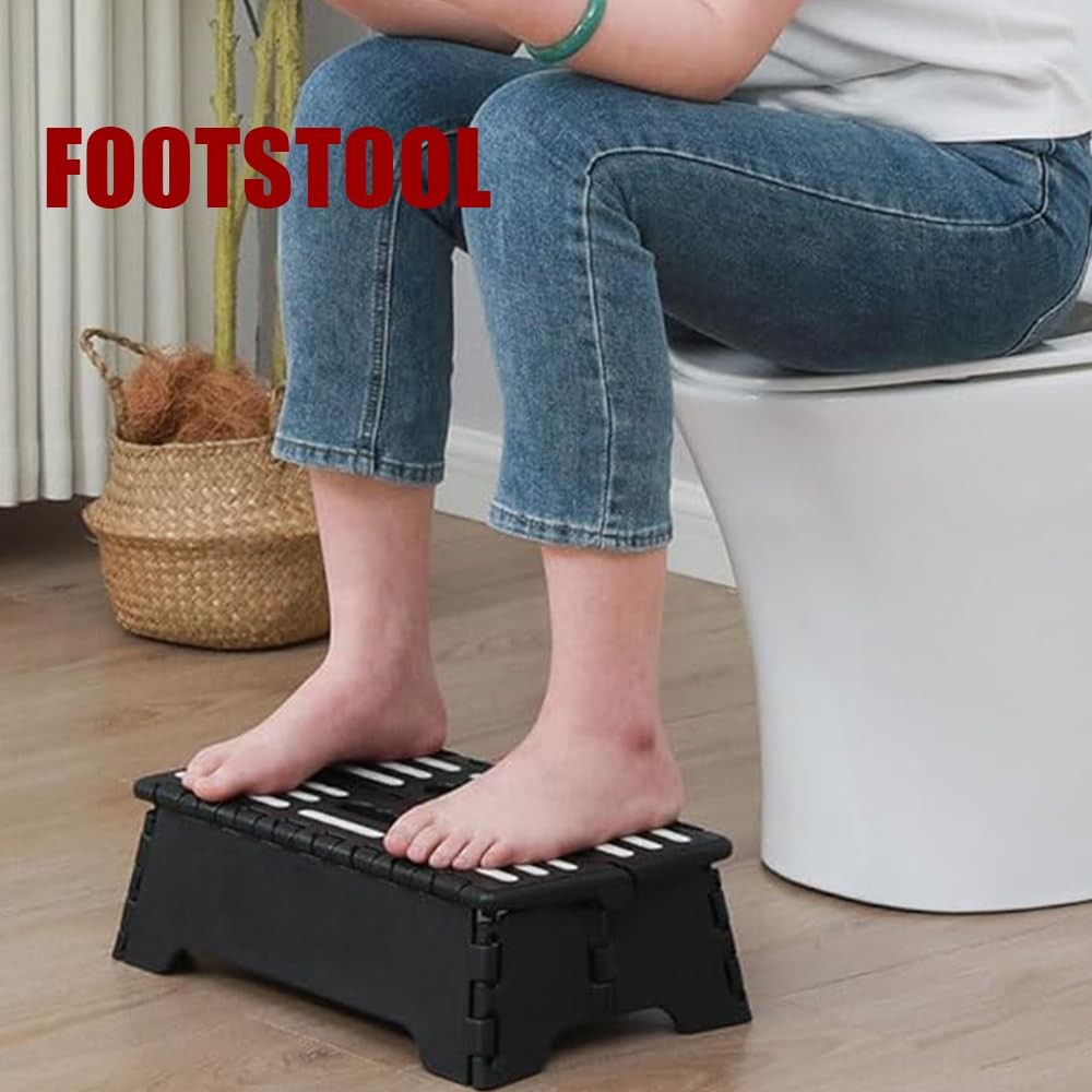 Wide Step Stool Platform - Long Step Stool,Portable Steps for Adults Half Sep...
