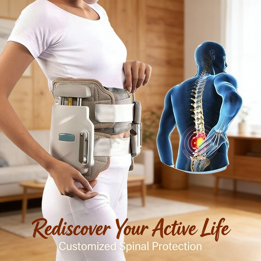 Home Use Lumbar Traction Belt Spinal Decompression for Lower Back Ache Relief