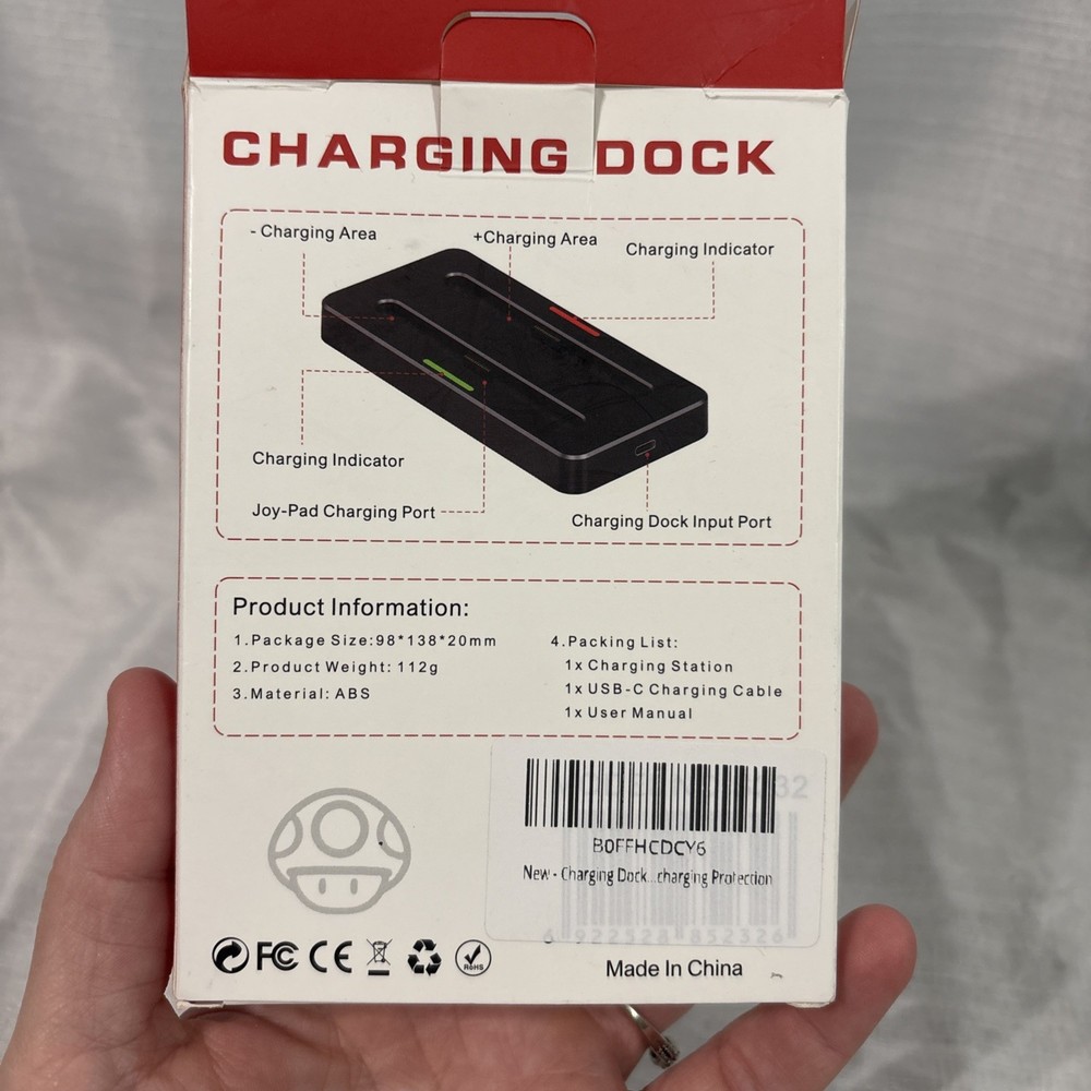 Charging Dock for SW2-Wireless Joy-Pad Controller, Black, USB-C