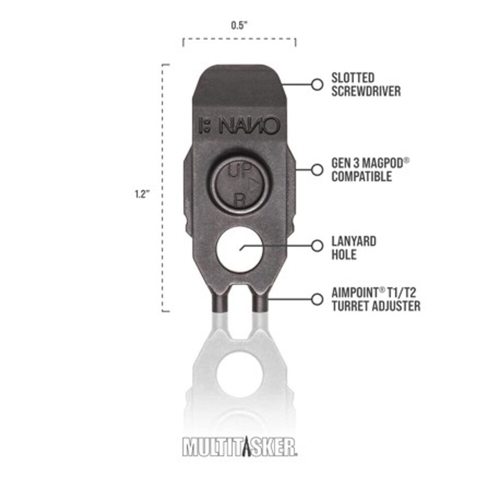 Multitasker Nano Sight Tool Black [Picatinny]