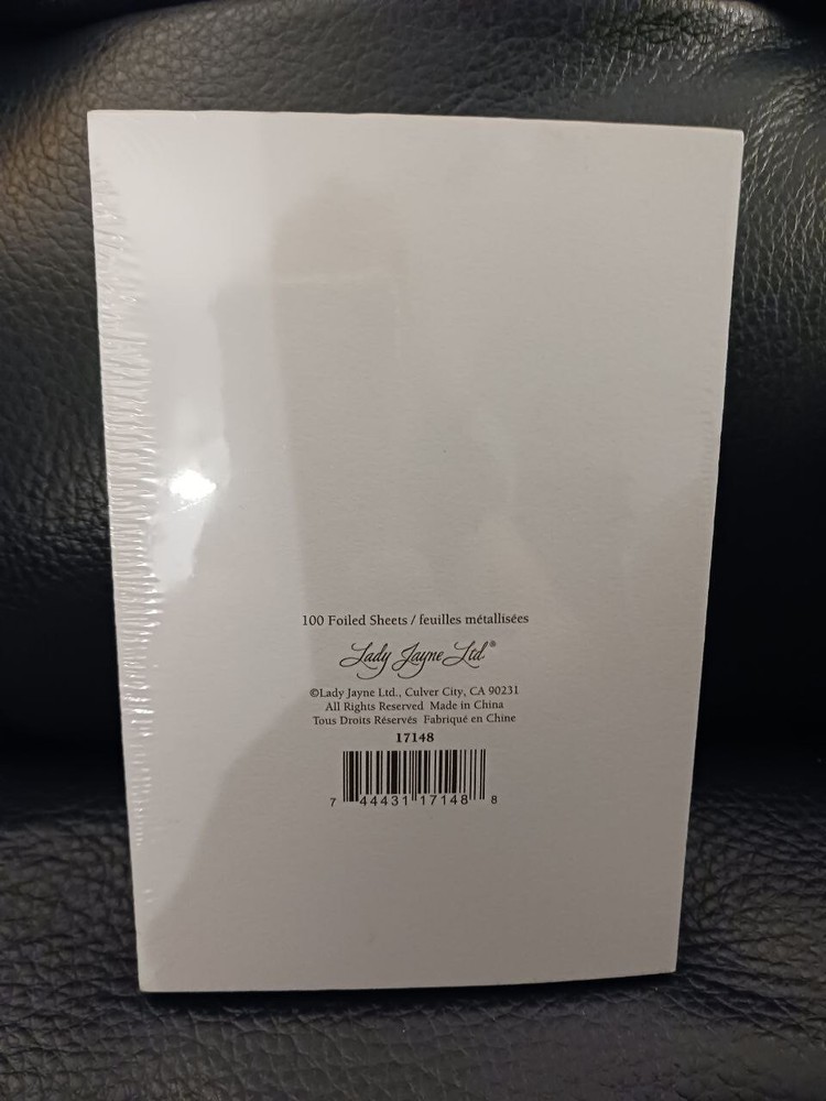 Lady Jayne Ltd 17148 100 Foiled Sheets, Notes, with matching pen
