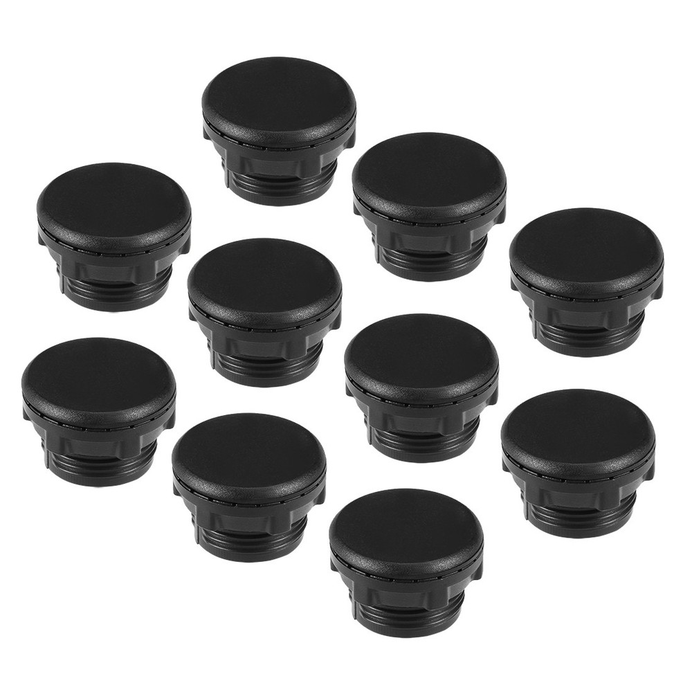 10Pcs 22mm Black Plastic Push Button Switch Hole Panel Plug New
