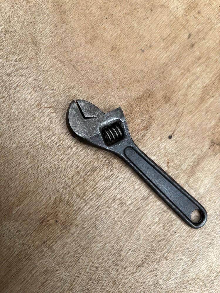 VINTAGE Foreign 4” Adjustable Spanner Wrench Spanner TOOL KIT,