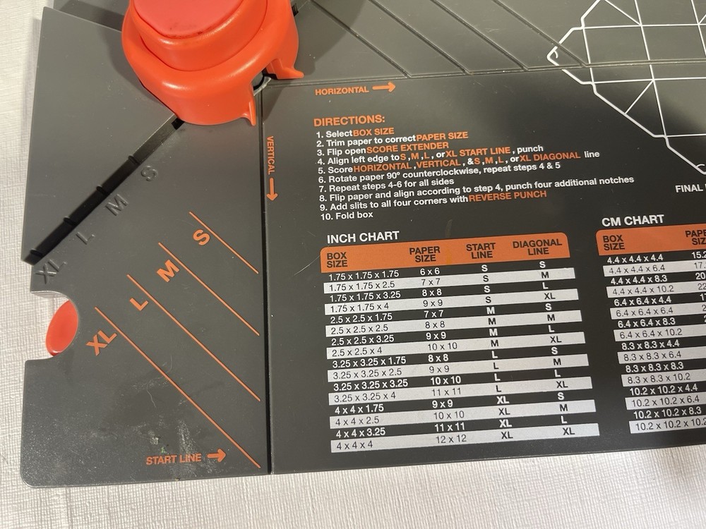 We R Memory Keepers GIFT BOX Punch Board. Used.