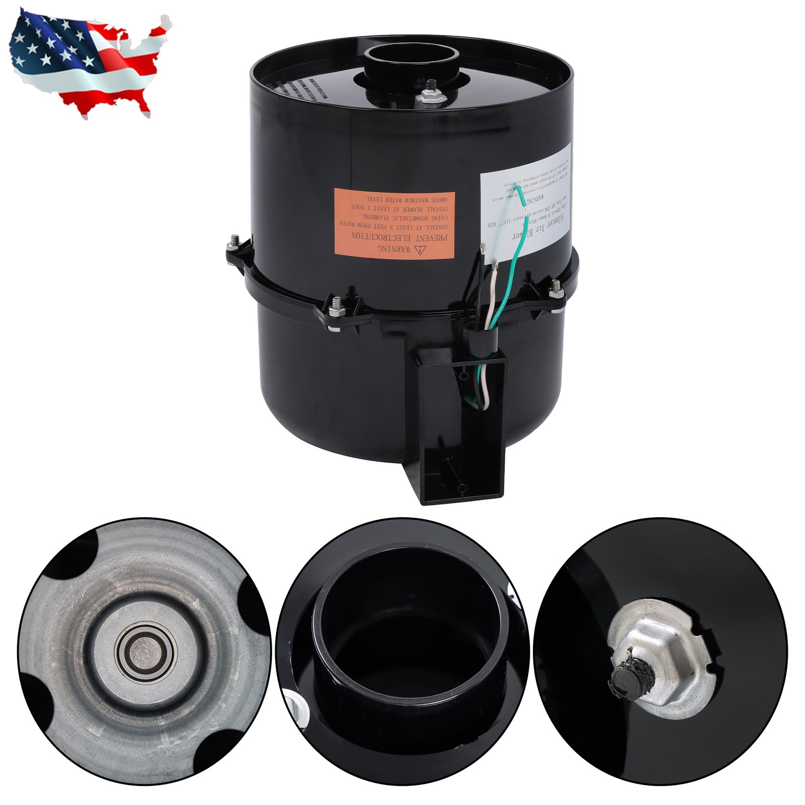 Air Supply Silencer Blower Motor 2HP 120V 9.0 Amps For Hot Tubs and Spa 6320141