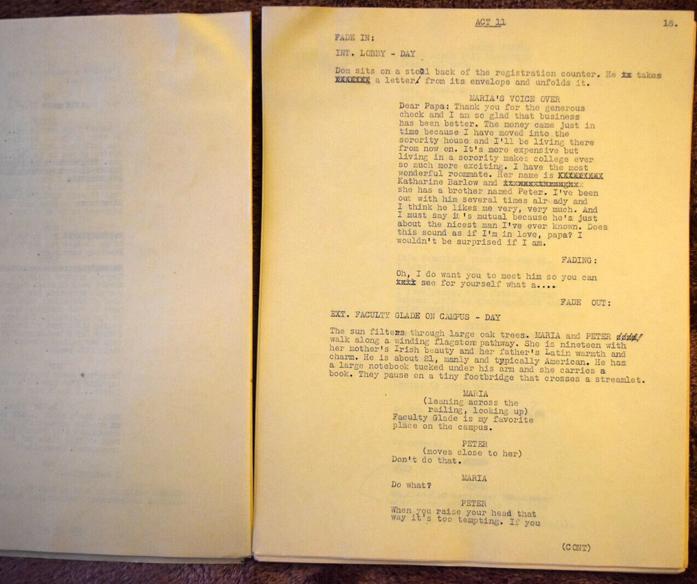 Michael Raffetto " DOM " Complete Original Radio Script
