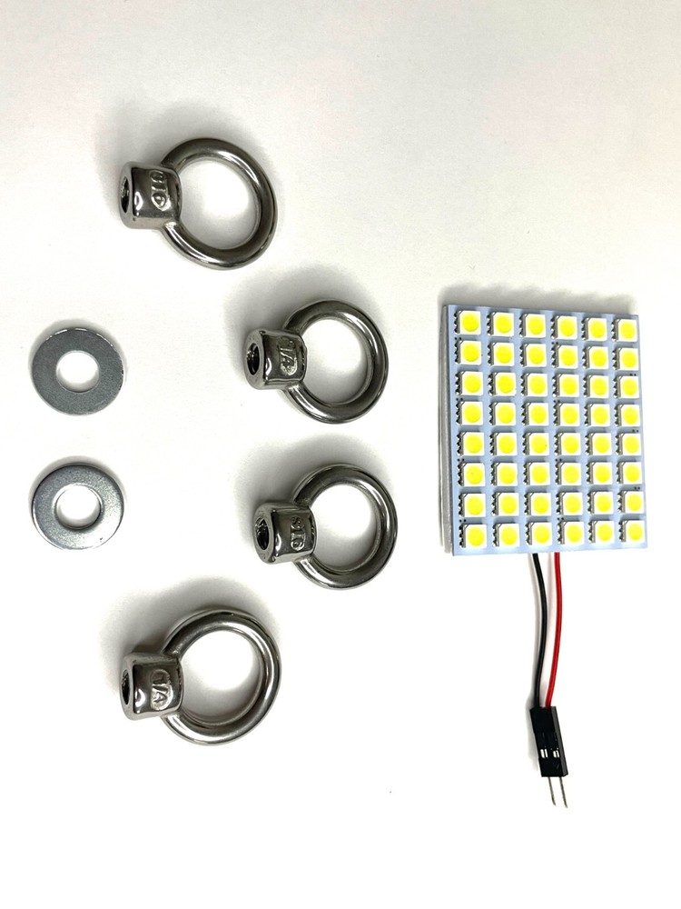 Mounting Nuts and LED Lights for Molle Panel