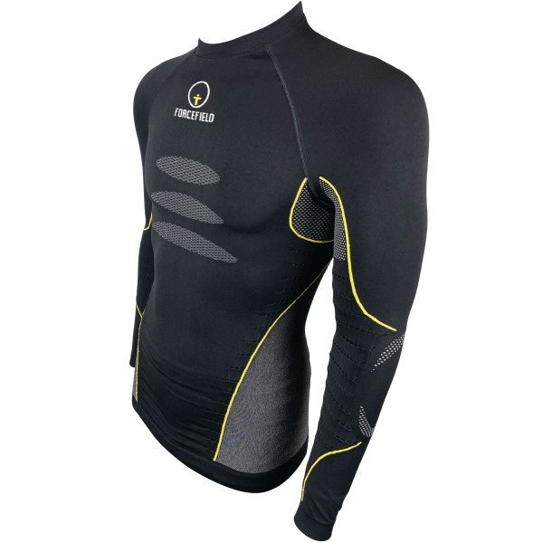 Forcefield Tech 3 Motorcycle Base Layer Shirt Black Yellow