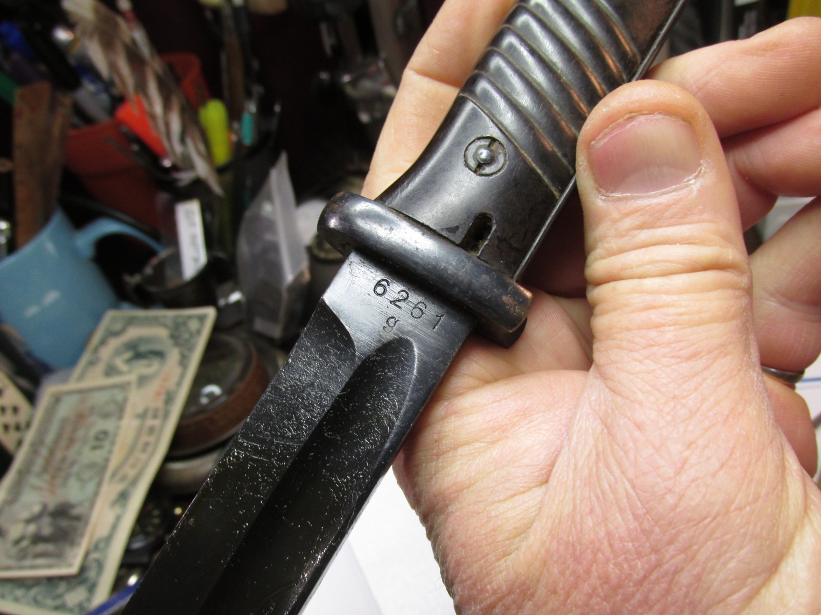 COSMOLINED W.K.C. WWII German Bayonet K98 IN 1939 CARL EICKHORN SCABBARD