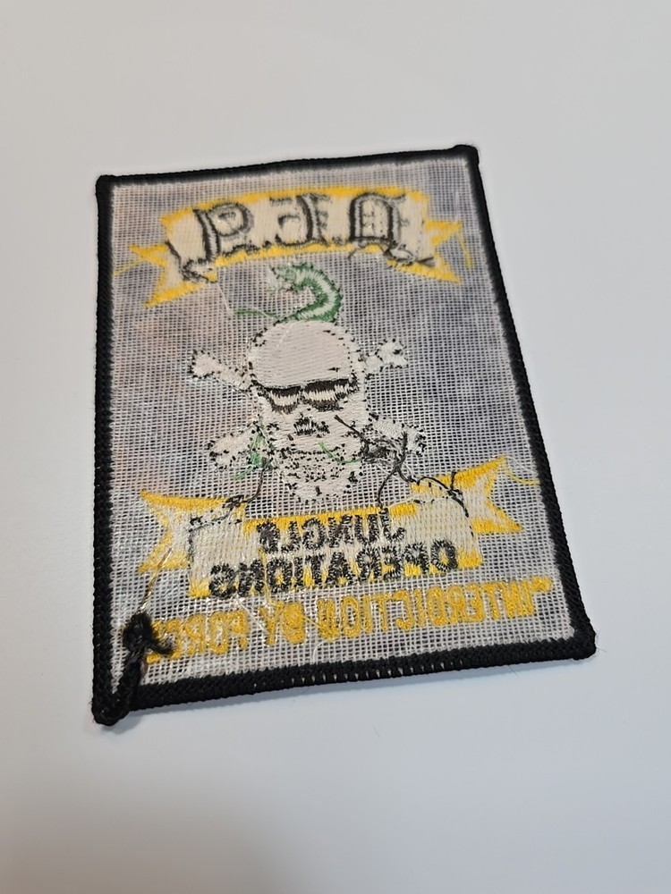 D.E.A. Jungle Operations Iron-on Patch "Interdiction by Force"