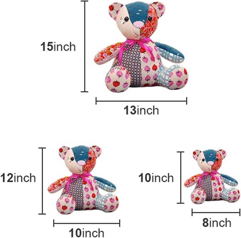 Fockety 10 Pcs Memory Bear Sewing Patterns Template, Memory Bear Acrylic Templat