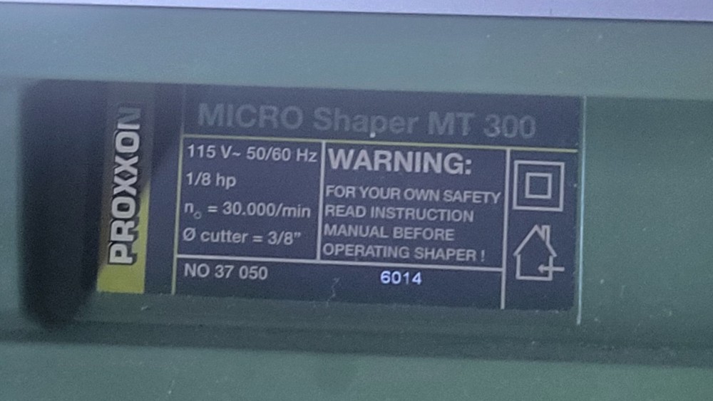 Proxxon micro shaper mt300