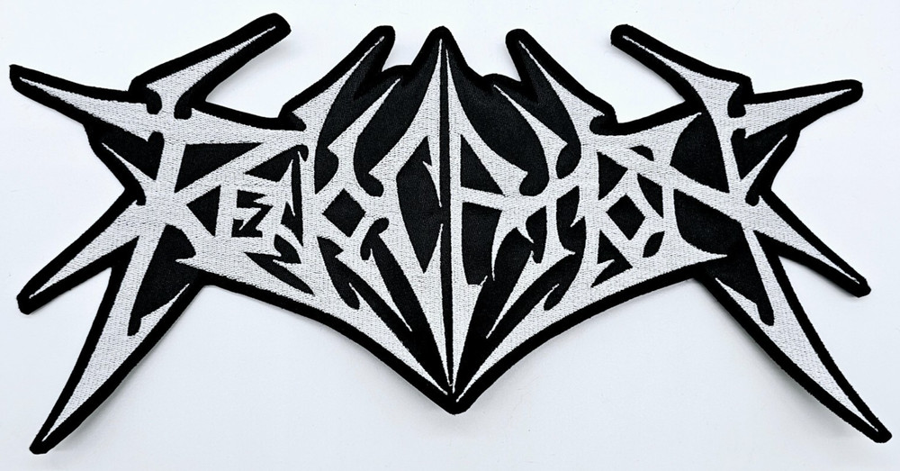 REVOKATION WHITE SHAPED LOGO EMBROIDERED BACKPATCH