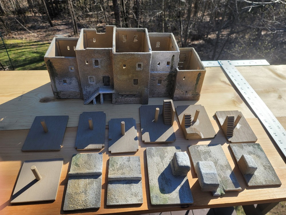 Scratch built 28mm Middle Eastern Complex diorama Chris the Model Maker Riordan