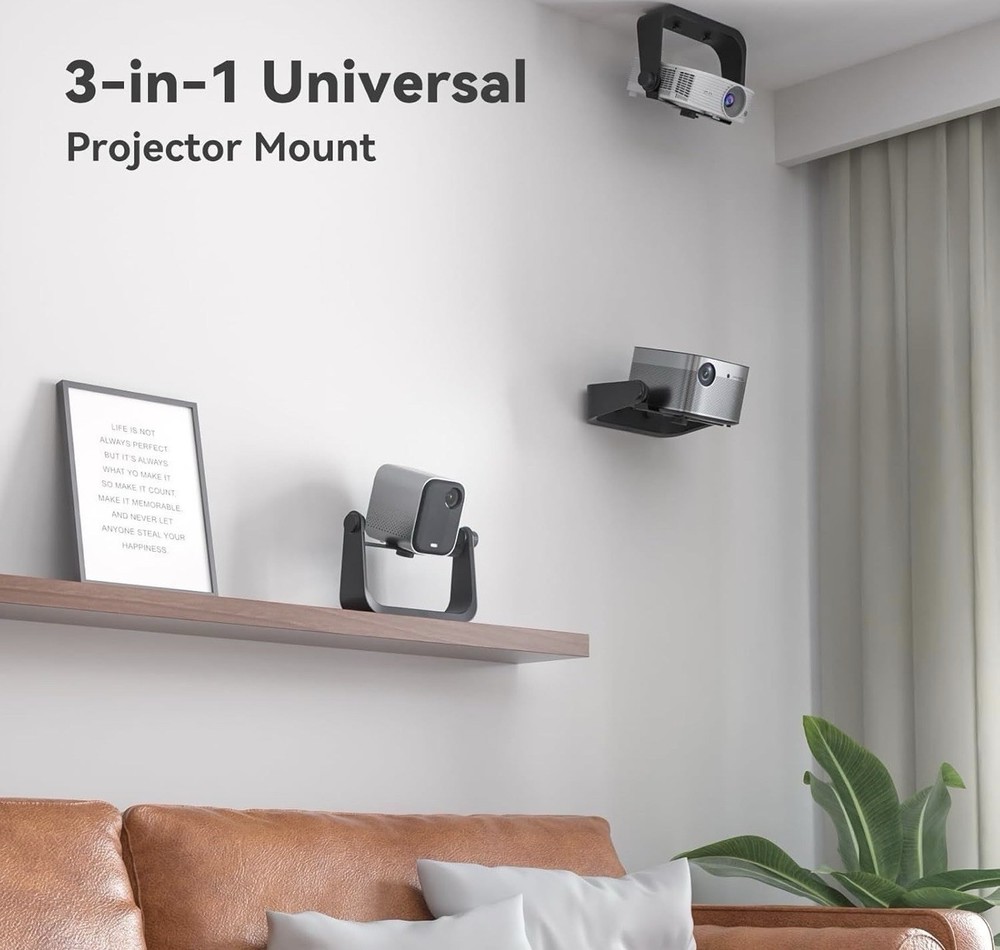 KDD Desktop Projector Mount - Ceiling/Wall Mount with 360Adjustable