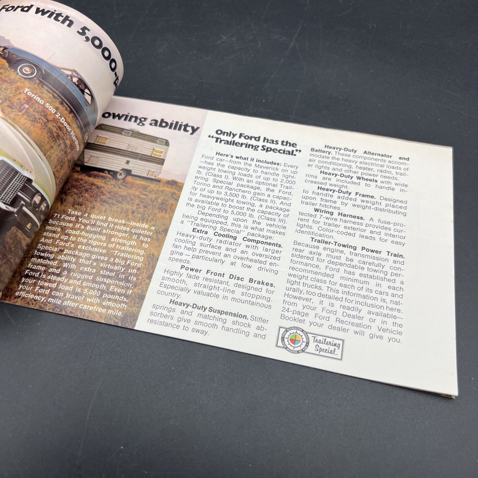 Vtg Orig Dealership Advertising Ford Recreation Vehicle Trailers Camper Brochure