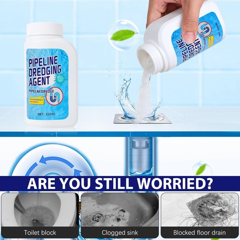 Effortless Drain Maintenance with Powerful Pipe Dredging Agent for All Pipes