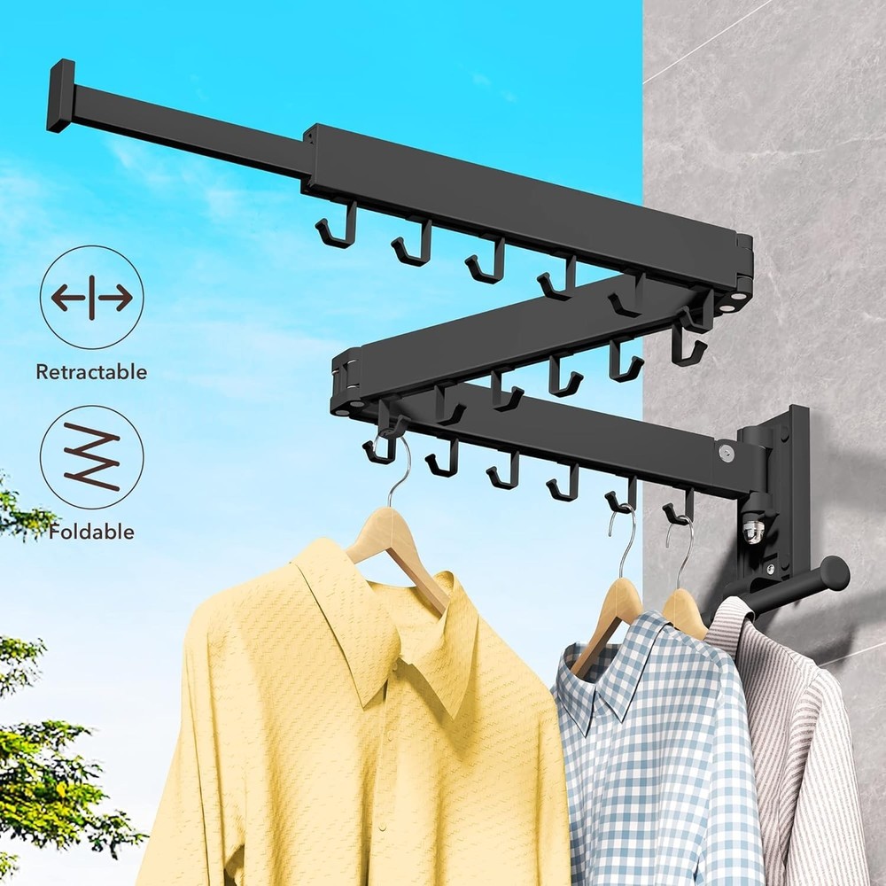 Collapsible Clothes Drying Rack - Sturdy Design