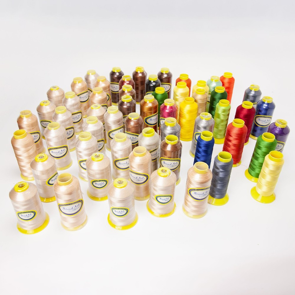 Thread Art Machine Embroidery Thread Lot 55 Polyester Spools
