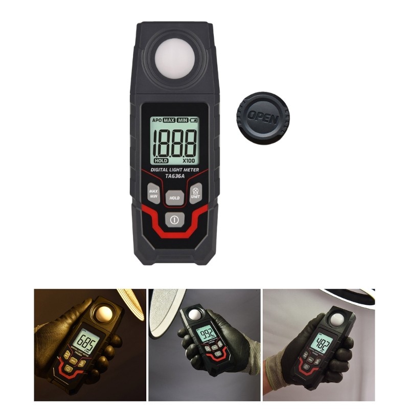 LCD Light Intensity Tester Meter for Measuring Illumination in Different Setting
