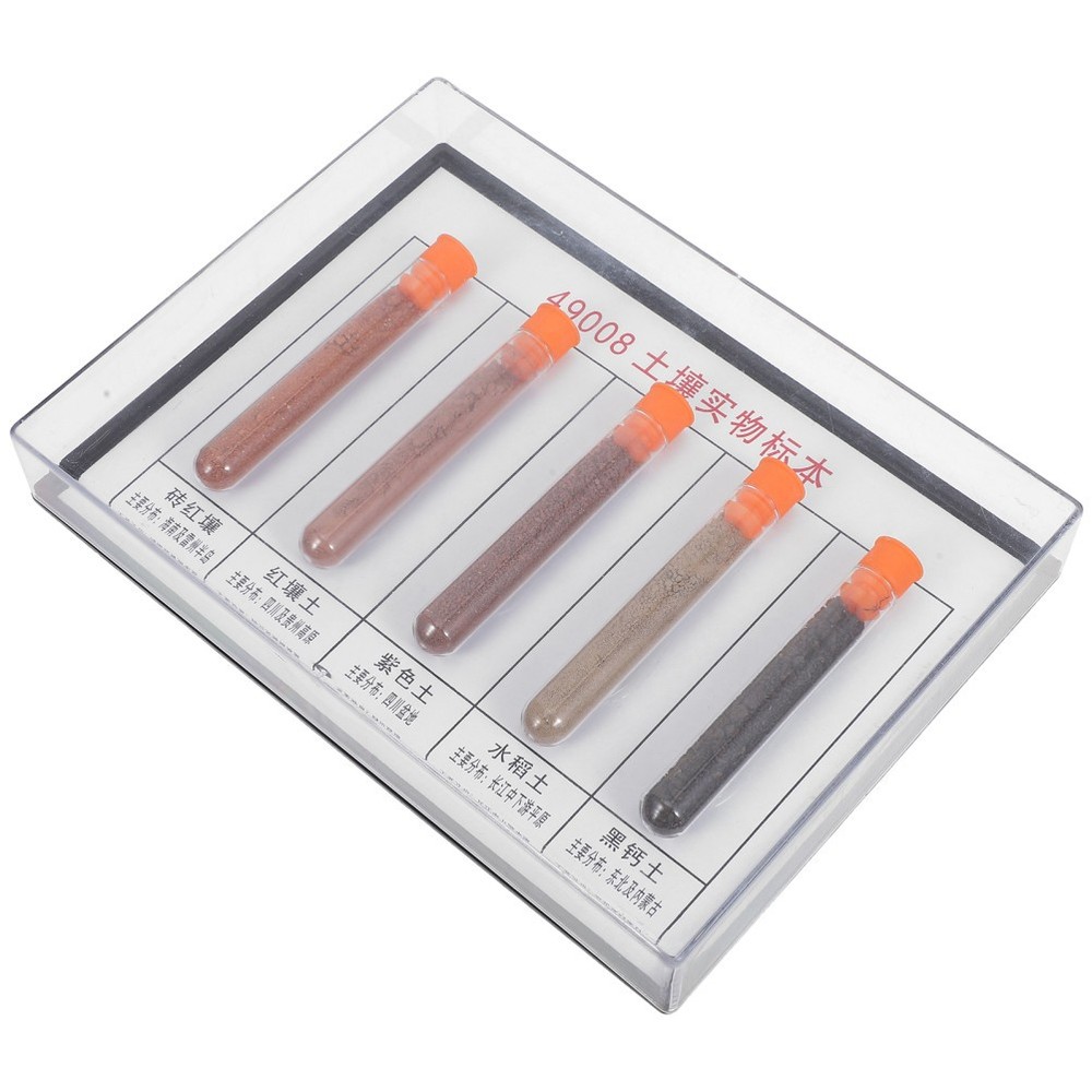 Geographical Soil Specimens Laboratory Sample Collection Set Experiment