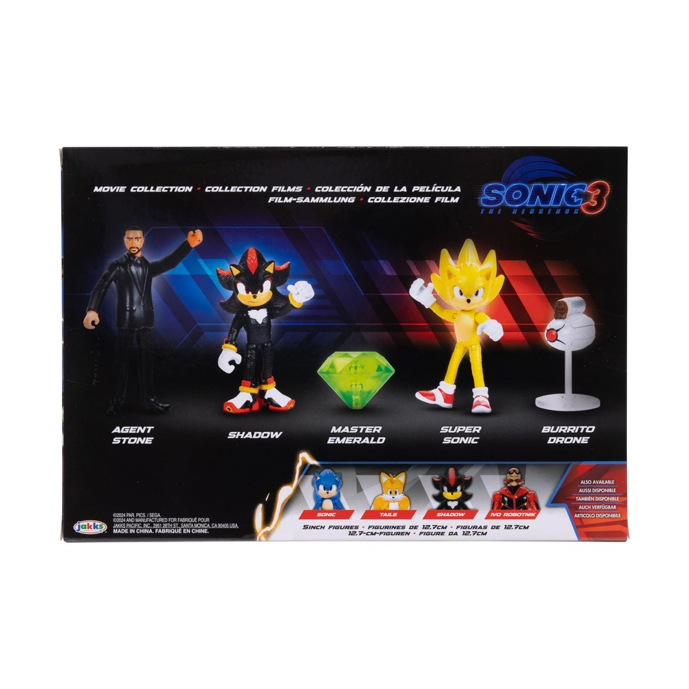 2.5 inches, Multi-pack Including Super Sonic, Shadow, Agent Stone, Master...