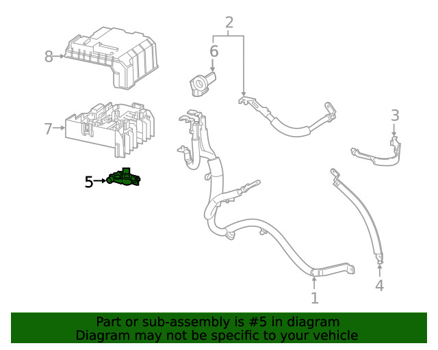 Genuine GM Battery Cable Ring Terminal 84406836