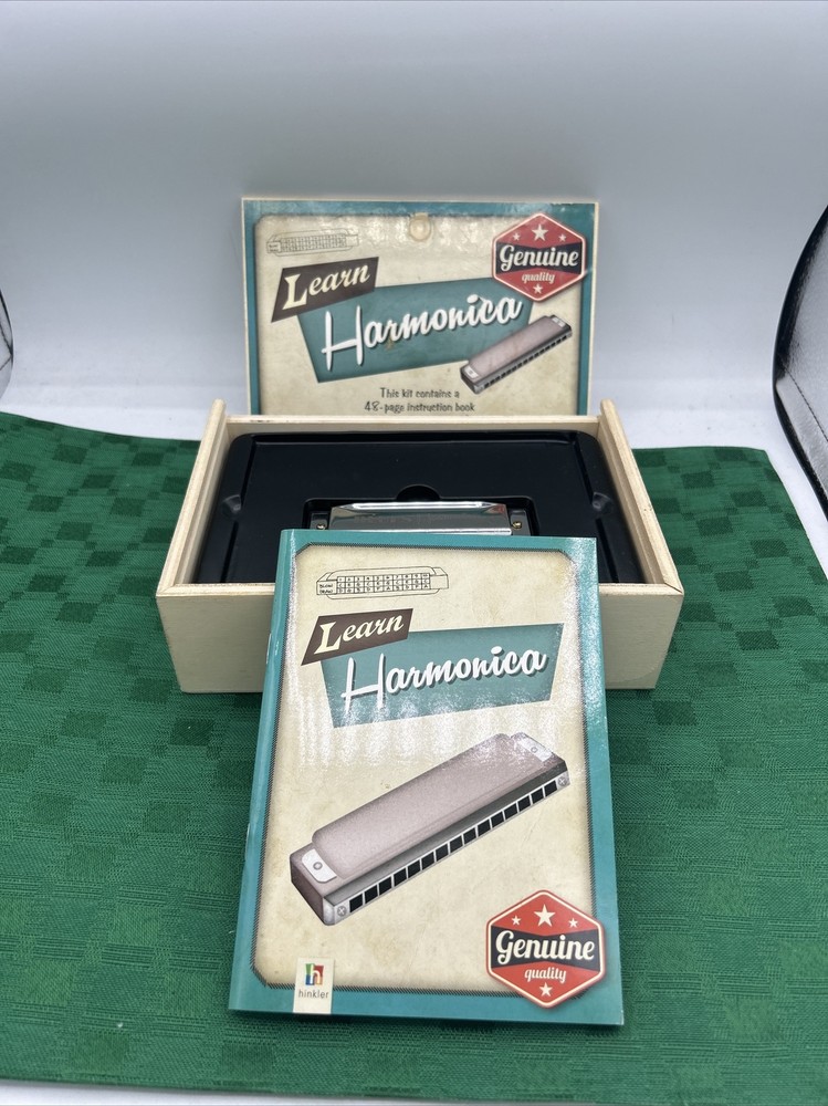 Learn Harmonica  Learning Kit Retro Wooden Box 2014 Genuine Quality
