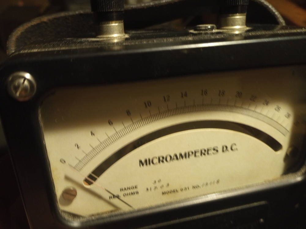 Vintage Microamperes Meter Nice