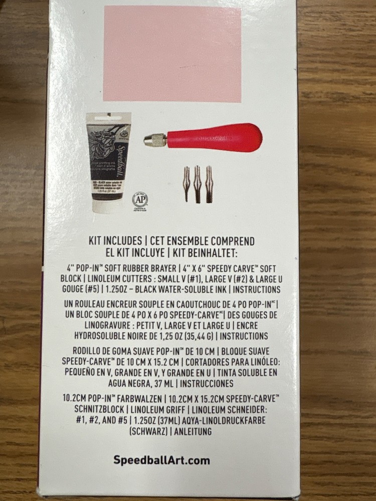 Speedball Super Value Block Printing Kit New