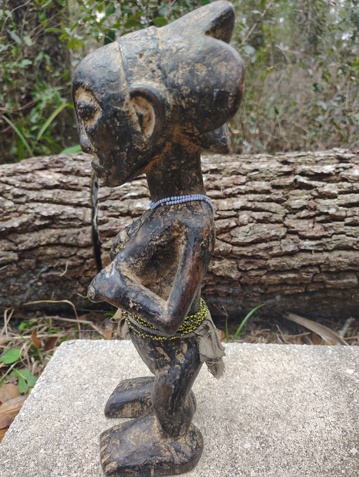 Luba Female Figure Congo 12" African maternity statue