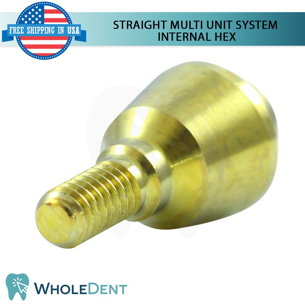 Straight Multi Unit System Scan Body Titanium Base Dental Internal Hex CAD/CAM