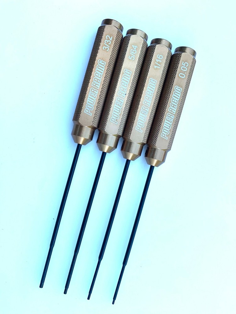 RC Tools Hex Tip Set CNC CUT 3/32, 5/64,1/16, 0.05