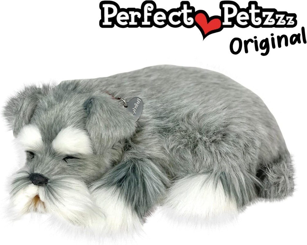 Lifelike Schnauzer Stuffed Interactive Pet Toy