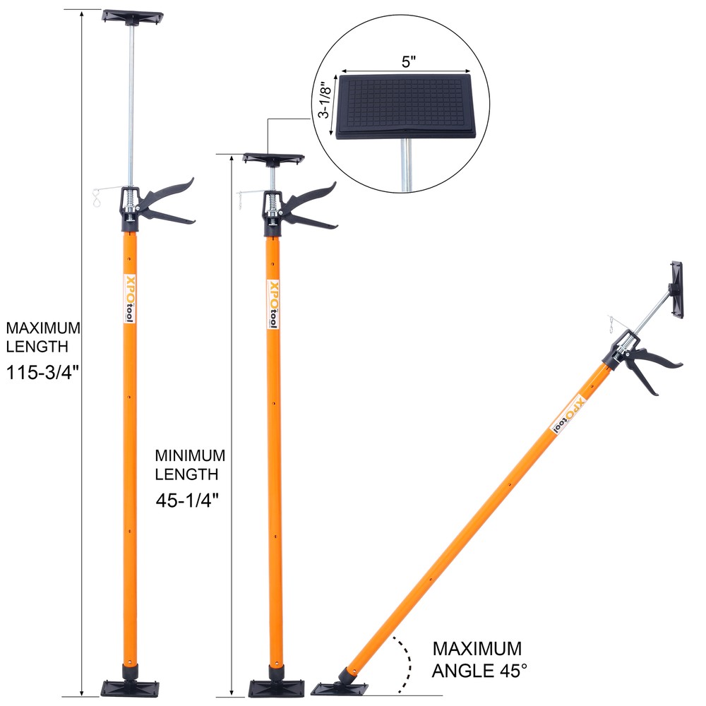 4Pcs Adjustable Support Pole,Steel 3rd Hand Support System,Support Rod for Jacks