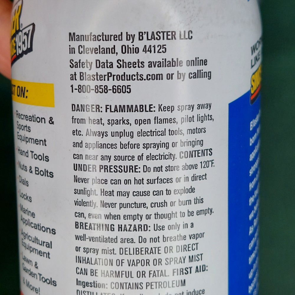 Blaster Pro Grade Multi-Purpose Lubricant 8oz. cans (QTY 2)