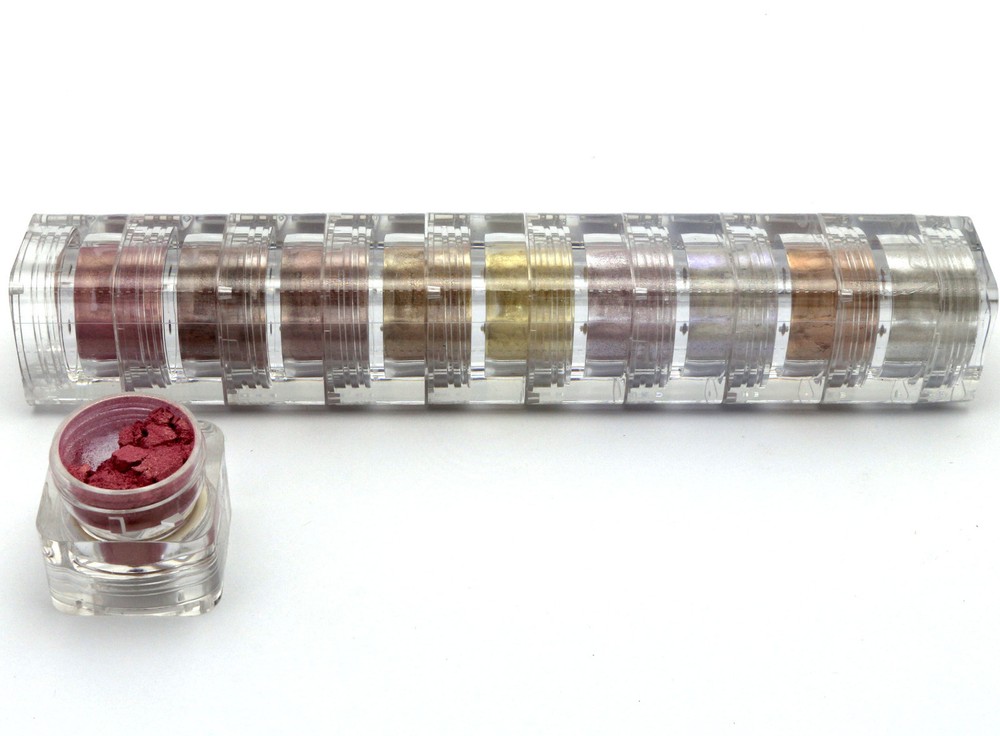 Bella Pierre 9-Stack Shimmer Powder Set, 9-Count Different Color