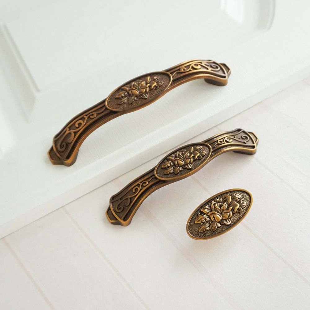 3.78" 5" Black Crystal Dresser Knobs Drawer Handle Pulls Cupboard Cabinet Handle