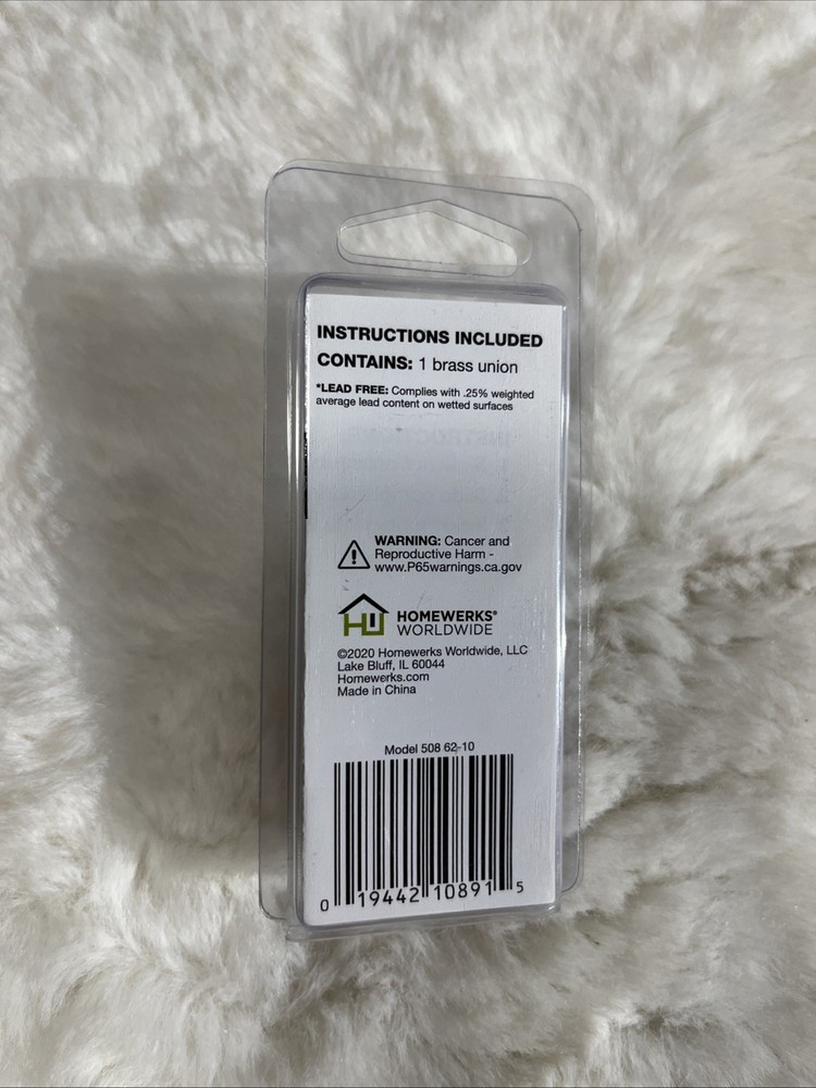 LDR 5/8 inch Compression Brass Union (24899)