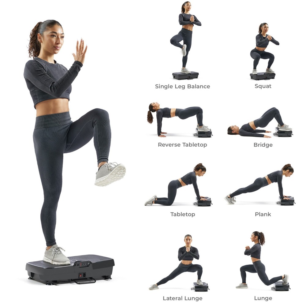 Portable Vibration Platform Exercise Machine Fit Board Multipurpose Workouts