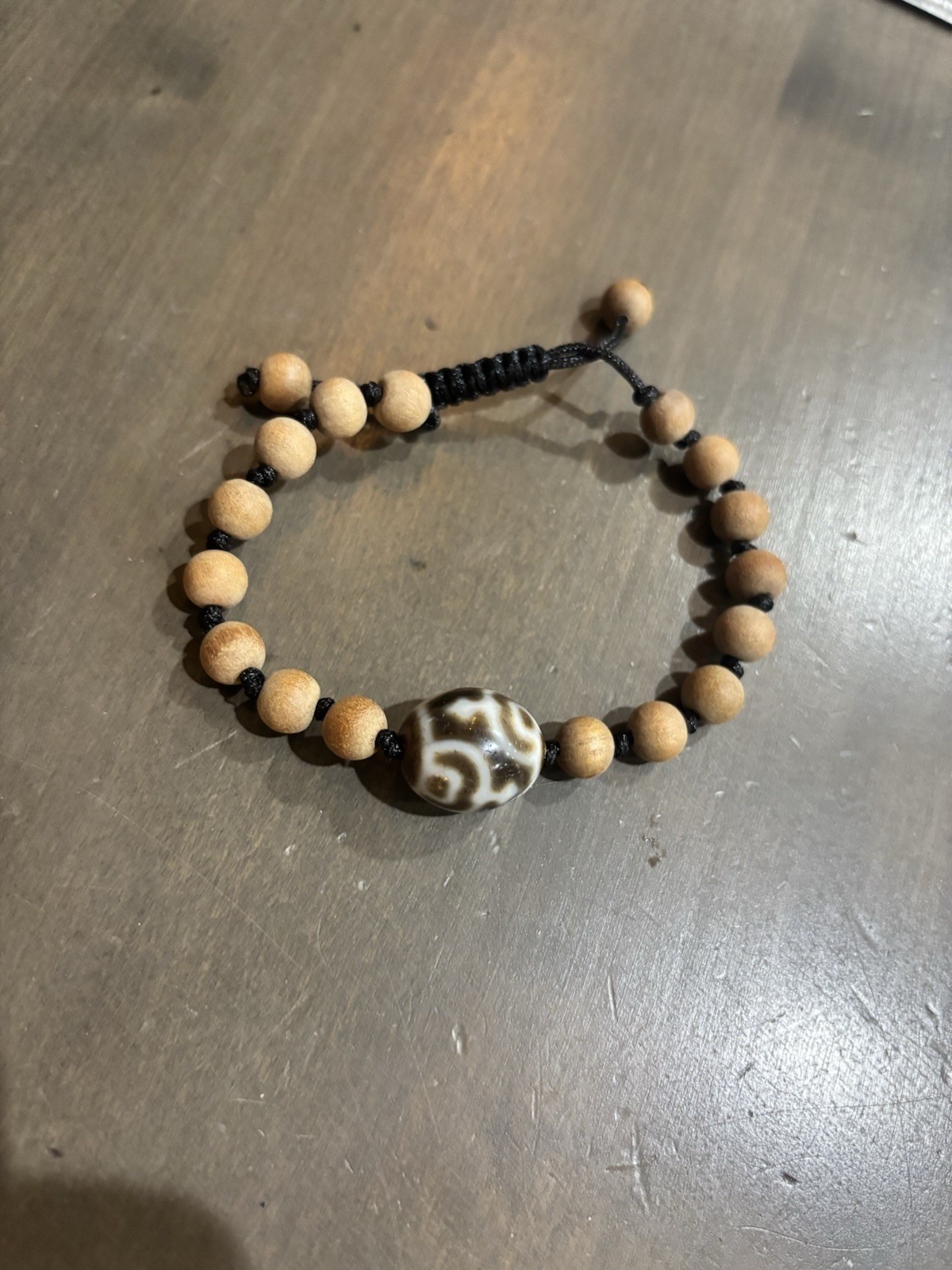 Authentic Nectar Vessel Dzi Bead Bracelet