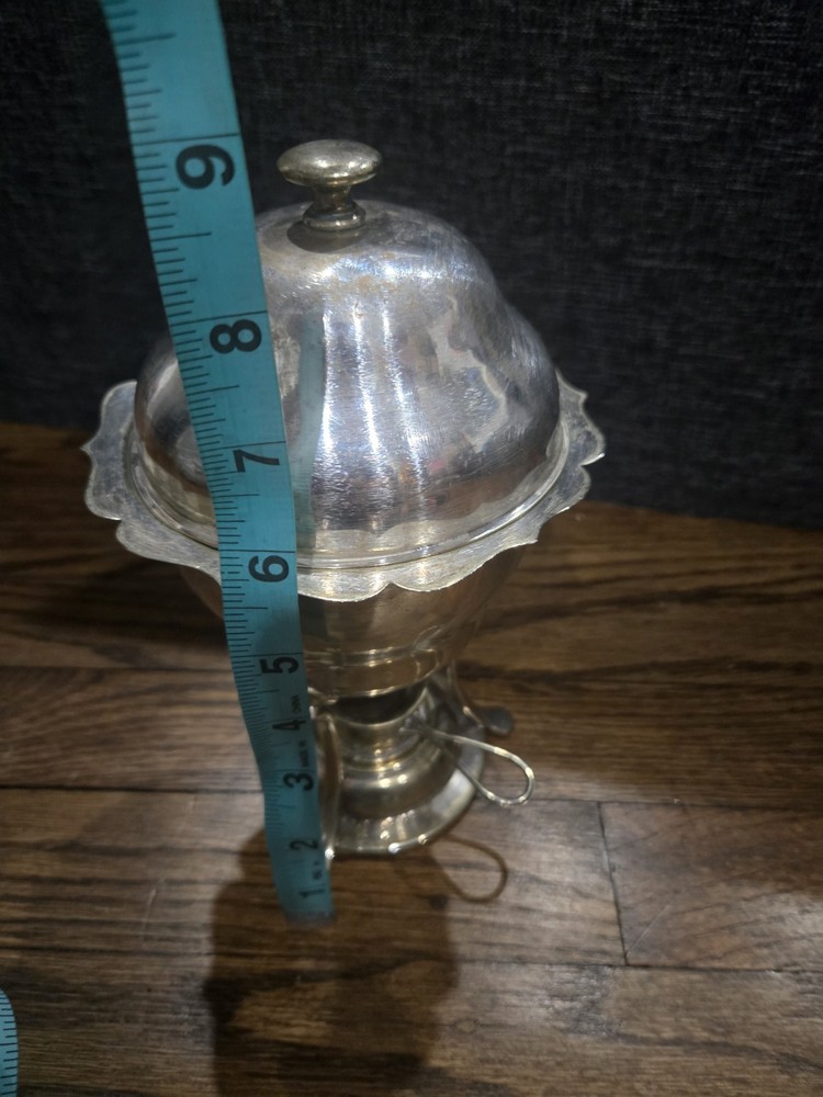 William Hutton & Son Silverplate Egg Coddler With Warmer