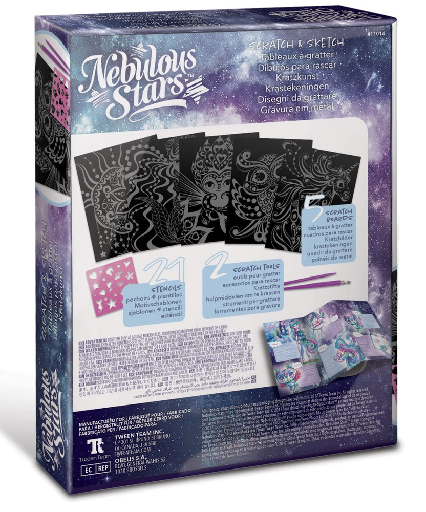 Nebulous Scratch & Sketch Art Design Kit