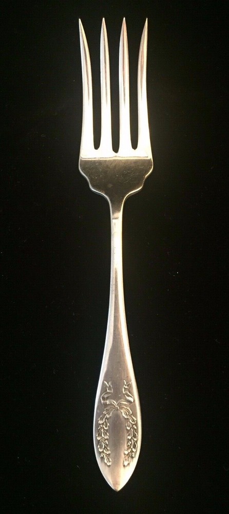 Rockford FAIROAKS Pattern 7 3/4" MEAT FORK Serving Fork Silver-plate Flatware
