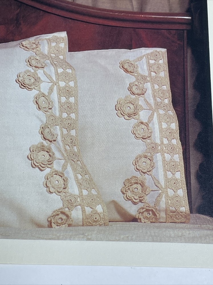 Daisy Edging For Pillow Cases Marshall Cavendish Crochet Pattern