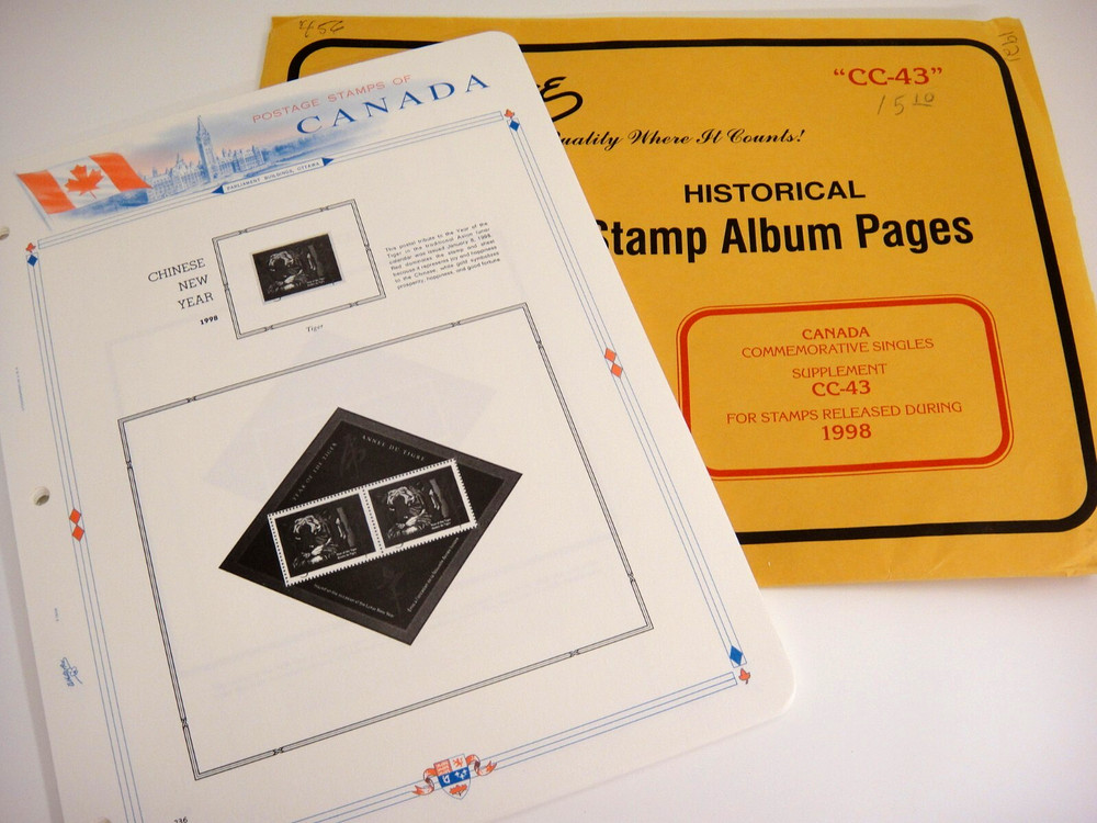 White Ace 1998 Canada Commemorative Singles Stamp Supplement CC-43