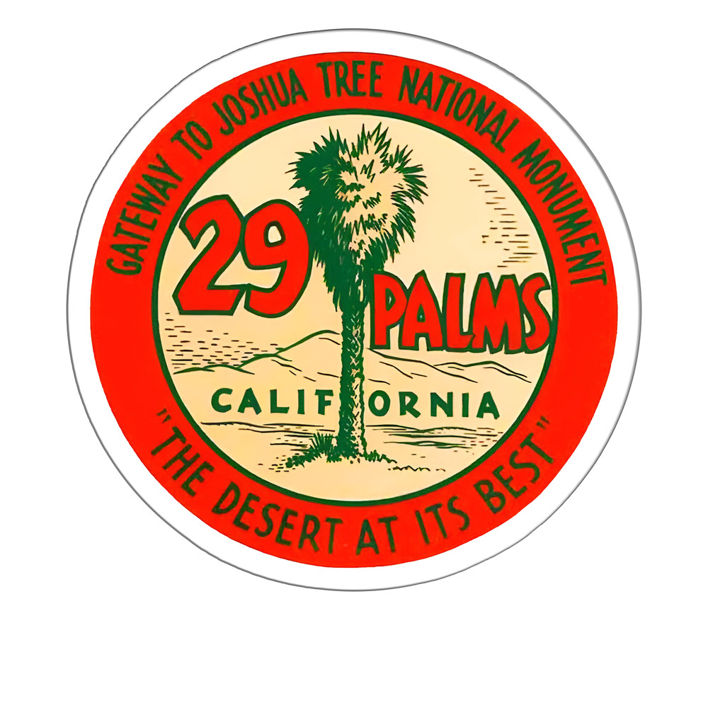 29 PALMS CALIFORNIA Sticker Decal