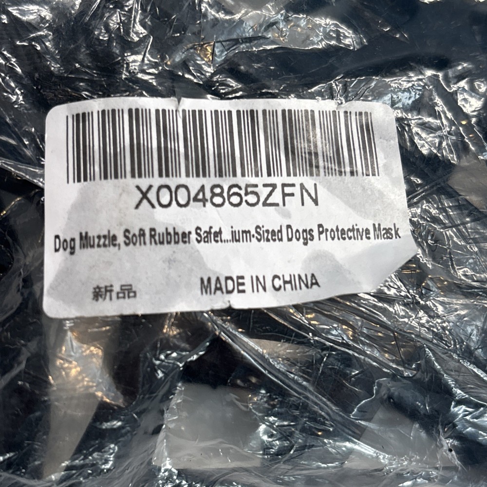 Medium Soft Dog Basket Muzzle Mesh Cage NoBarking Biting Chewing Black