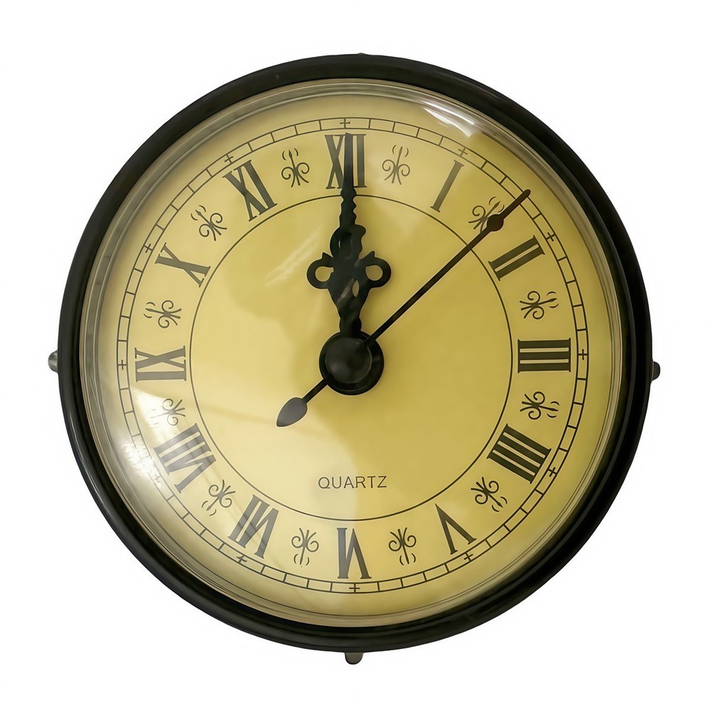 Replacement Quartz Clock Insert 80MM with Silent Movement and Roman Numerals