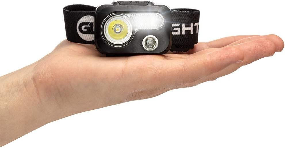 GearLight V500 LED Headlamp Flashlight [2 PACK] Running, Camping & Reading Head